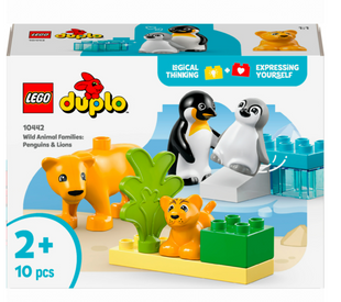 Конструктор LEGO DUPLO Town Семейства диких животных: Пингвины и Львы