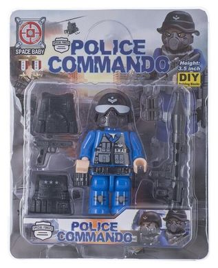 Конструктор Space Baby Police Commando фигурка и аксессуары 6 видов