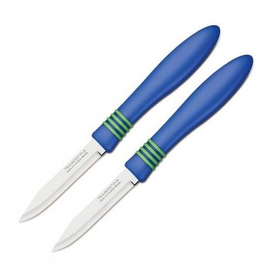 Набори ножів Tramontina COR & COR X2 ножей 76 мм для овощей синій ручой (23461/213)
