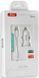 Автомобільний зарядний пристрій XO TZ08 2 USB 2.1A + lightning cable White фото 2
