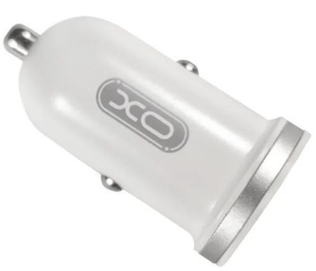 Автомобільний зарядний пристрій XO TZ08 2 USB 2.1A + lightning cable White