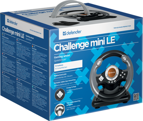 Руль Defender Challenge Mini LE (USB), PC (64351)