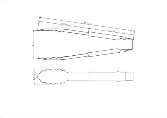 Кухонний прилад Tramontina Utilita нерж щипці 24см сіра пласт.ручка (25056/160)