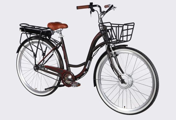 Велосипед з електроприводом 28" ST Dorozhnik eAQUAMARINE BH рама-19" 36B 13А*г 500Вт сірий YS 7810 з кошиком 2026