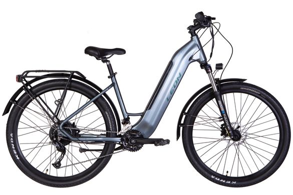 Електровелосипед 27.5" Leon GAVANA 500Вт 48В дисплей, САП, 12.8Ач вбудована батарея, 2022 (темно-сірий (м))