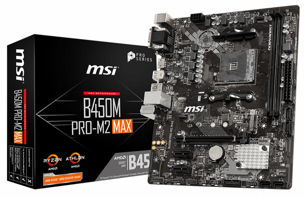 Материнська плата Msi B450M Pro-M2 Max (sAM4, AMD B450) mATX