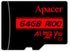 Картка пам'ятi APACER microSDXC 64GB U1 V10 A1 R100 without adapter (100/10 MB/s) фото 1