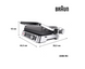 Гриль BRAUN MultiGrill 9 Pro CG9167 (0X17900008) фото 3