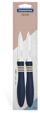 Набори ножів Tramontina COR & COR д/овочів 76 мм - 2шт синій (23461/233)