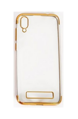 Силиконовый чехол TPU Electroplating Doogee X90 золотой