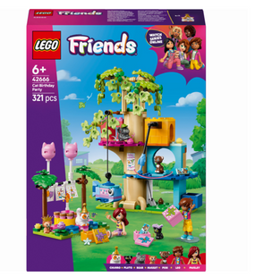 Конструктор LEGO Friends День рождения кота и дом на дереве