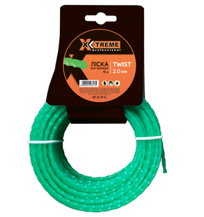 Ліска до мотокоси X-TREME 2,0 мм x 15 м TWIST