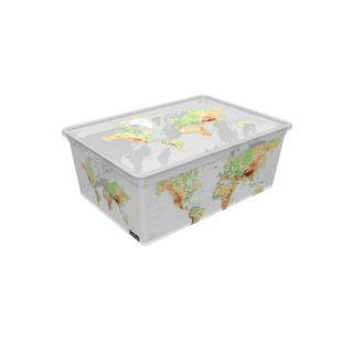 Контейнер Qutu light box World, 10 л