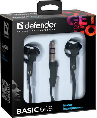 навушники Defender Basic-609 black/white