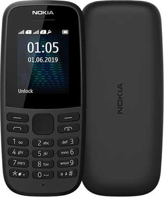 Мобільний телефон Nokia 105 Dual SIM (black) TA-1174