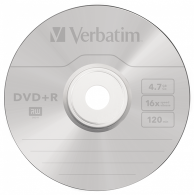 Диск Verbatim DVD+R 4,7Gb 16x Cake 50 pcs (43550)