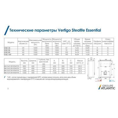 Водонагреватель Atlantic Vertigo Steatite Essential 80 MP-065 2F 220E-S (1500W)