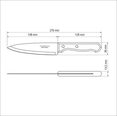 Набір ножів кухонних Tramontina DYNAMIC, 152 мм, 12 шт