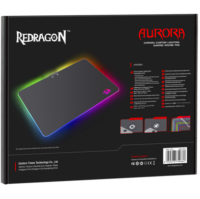 Коврик для мышки Redragon (75086) Aurora 350x250x3.6mm,метал