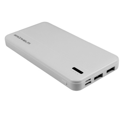 Power Bank - Портативная батарея 10.000 mAh. білий  GRUNHELM GP-10W