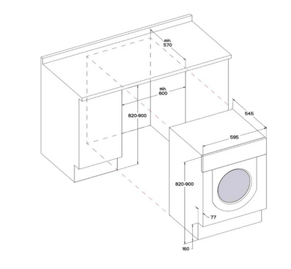Встраиваемая стиральная машина WHIRLPOOL WMWG71484E