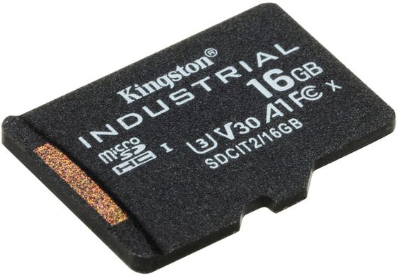 Карта памяти Kingston microSDHC 16GB Industrial pSLC C10 A1 (SDCIT2/16GBSP)