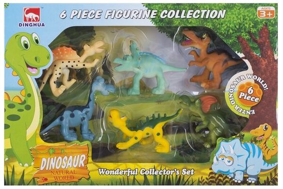 Игровые фигурки Dingua набор Милые динозаврики 6 шт (в коробке)