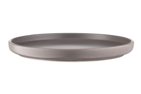 Тарілка обідня Ardesto Trento, 26,5 см, кераміка, сірий