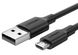 кабель Ugreen US289 USB - Micro USB Cable 1м (чорний) фото 1