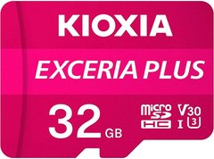 Карта памяти Kioxia Exceria plus microSDXC 32Gb Class 10 U3 V30 + ad