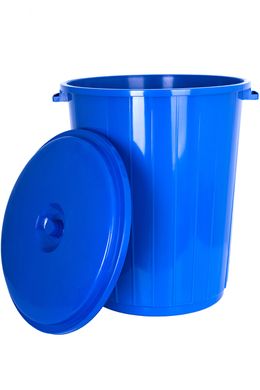 Контейнер для мусора Violet House Батал DARK BLUE 65 л