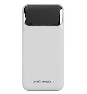 Power Bank - Портативна батарея 10.000 mAh. білий GRUNHELM GP-10WQC