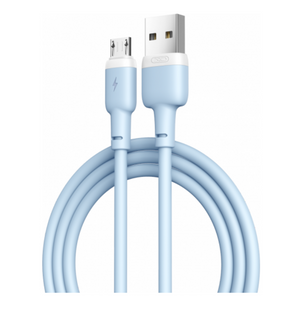 Кабель XO NB208 microUSB 1m 2.4A Blue