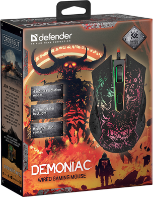 Мышь Defender Demoniac GM-540L USB Black (52540)
