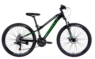 Велосипед AL 26" Formula BLACKWOOD DD FR рама-13" чорно-зелений 2025