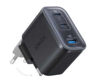 Мережева зарядка ANKER Charger - 70W, 2xUSB-C PD & 1xUSB-A (Чорний)