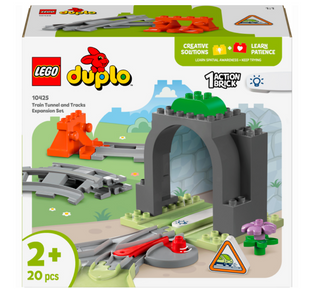 Конструктор LEGO DUPLO Дополнительный набор. Железнодорожный тоннель и колеи