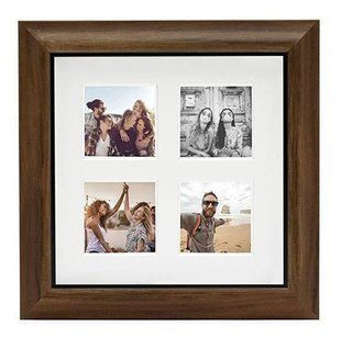 Декоративная пластиковая фоторамка INSTAX 4 MOUNT SQUARE FRAME TEAK