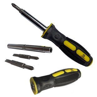 Набір 6в1 викрутка зі змінними насадками (SL1/4", PH2x75, довжиною 50мм) Сталь