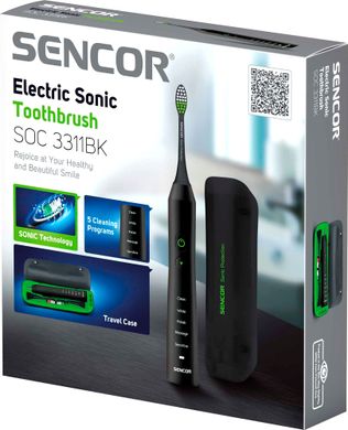 Зубна електрощітка Sencor SOC 3311 BK
