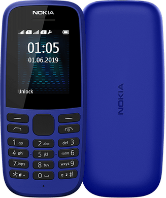 Мобільний телефон Nokia 105 Dual SIM (синій) TA-1174