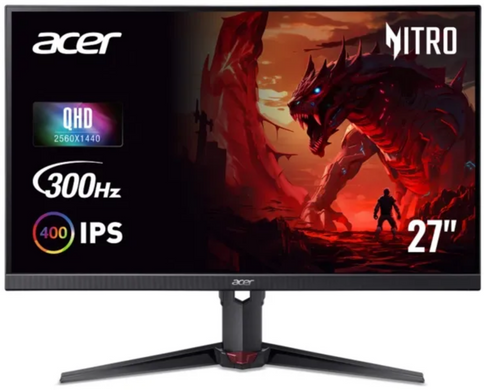 Монитор TFT ACER 27" XV272URVbmiiprx (UM.HX2EE.V30) QHD IPS 170Hz 2*HDMI DP Pivot MM Black