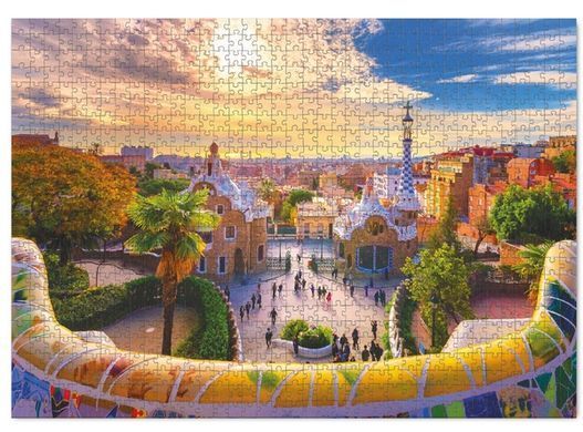 Пазл Парк Гуель в Барселоні. Іспанія, 1000 елементів