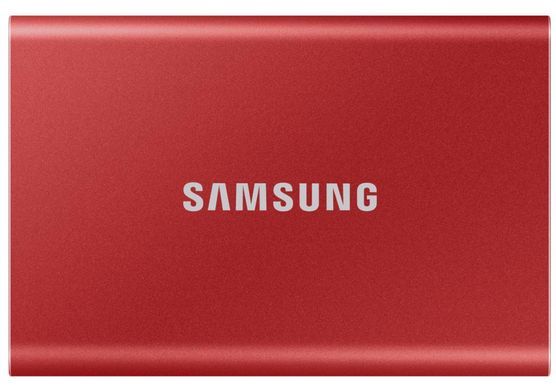 SSD накопичувач Samsung T7 1TB USB 3.2 GEN.2 Red (MU-PC1T0R/WW)