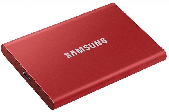 SSD накопичувач Samsung T7 1TB USB 3.2 GEN.2 Red (MU-PC1T0R/WW)