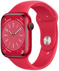 Смарт часы Apple Watch S8 GPS 45 (PRODUCT) RED Alum (PRODUCT) RED Sp/B