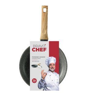 Сковорода BRAVO CHEF глибока з кришкою 26 см (BC-1102-26 HL)