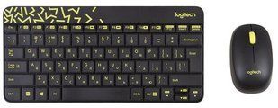 IT/наб LogITech Wireless Combo MK240 Nano Чорний/Жовтий