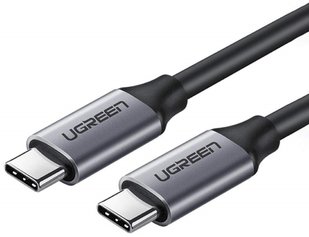 Кабель Ugreen US161 Type-C - Type-C 100W 5A Cable Alum. 1.5м (Gray)