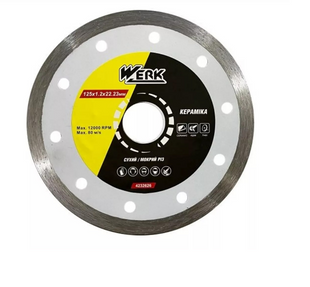 Диск алмазный Pro ceramics 125х1.2х22.23 Werk